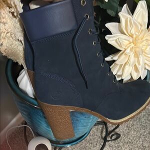 Timberland Women's Navy Heeled Boots